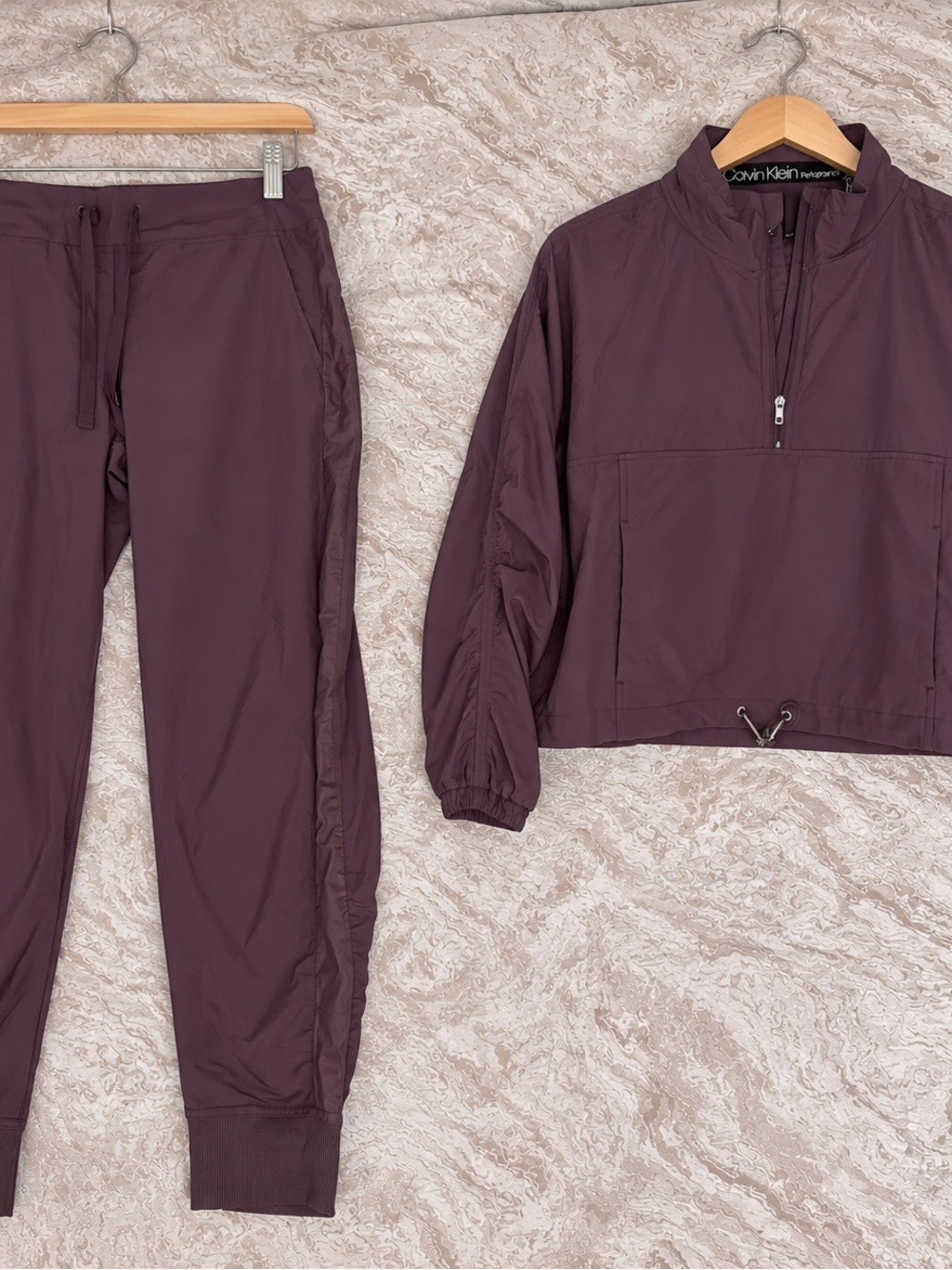 Calvin Klein Women's Plum/Wine Track Jogger Set